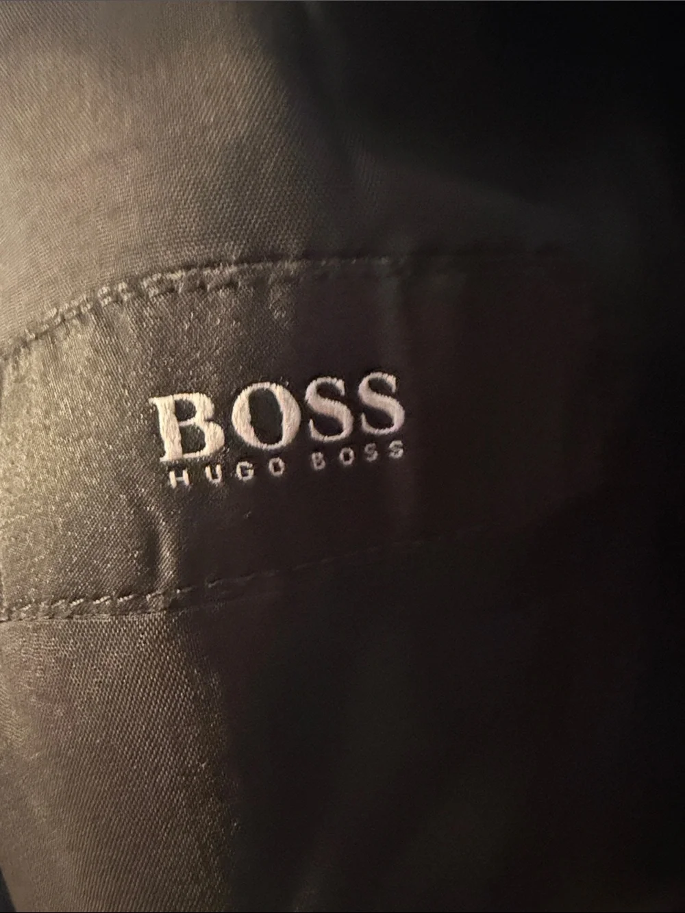 Hugo Boss Men's Gray Two-Button Suit Jacket - Classic Tailored Style 42R
